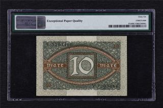1920 Germany Republic Treasury Note 10 Mark Pick 67a PMG 66 EPQ Gem UNC 2