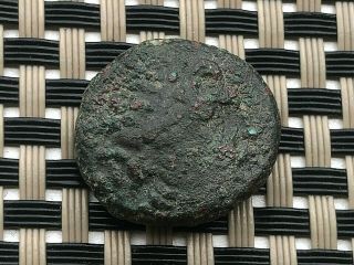 Pergamon,  Mysia 200 - 0 Bc Ae21 " Asklepios & Serpent " Ancient Greek Bronze Coin