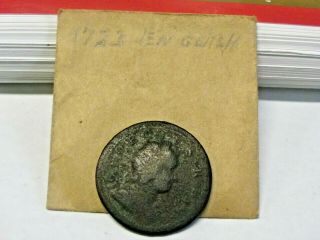 1723 Woods Hibernia Colonial Half Penny