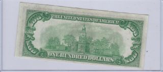 Series 1928 A Green Seal One Hundred Dollars $100 Federal Reserve Note |2 2