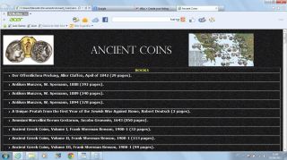 Library With Books And Resources For Collectors Of Coins Of The Roman Empire
