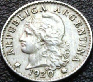 7 South American Coins Argentina Brazil Chile Ecuador 1918 1919 1920 1922 1923