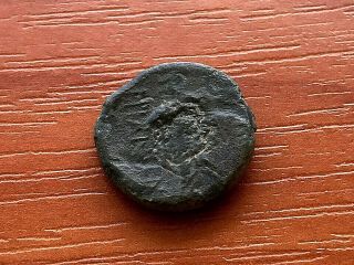 Thrace,  Mesembria 200 Bc Ae18 " Athena Promachos " Ancient Greek Bronze Coin