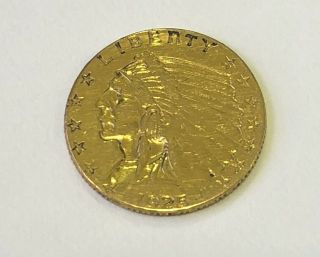 1925 - D $2 1/2 Indian Head Gold Coin Quarter Eagle
