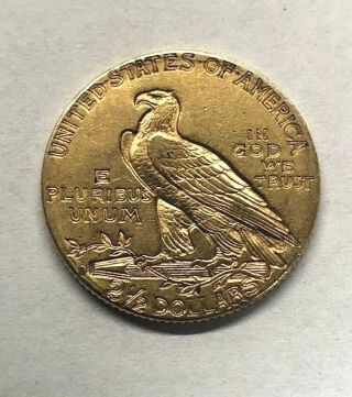 1914 INDIAN HEAD GOLD QUARTER EAGLE COIN $2.  50 2