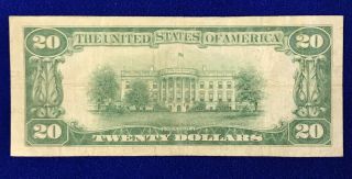 1928 Twenty Dollar Note Currency STAR NOTE No.  8 St.  Louis Reserve Circ.  Rare 5