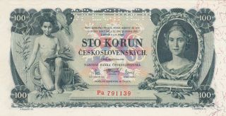 100 Korun Aunc - Unc Specimen Banknote From Czechoslovakia 1931 Pick - 23s