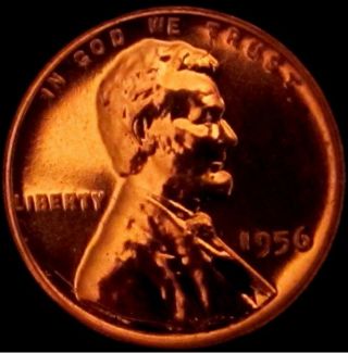 Gem Bu 1956 Gem Red Proof Lincoln Cent/penny 60 Years Old,  Sharp,  Brilliant 5