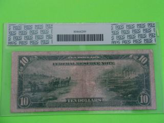 Fr 893a 1914 Red Seal $10 York Federal Reserve Note Ten Dollar Bill Fine 12 6