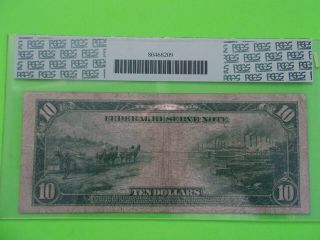 Fr 893a 1914 Red Seal $10 York Federal Reserve Note Ten Dollar Bill Fine 12 8