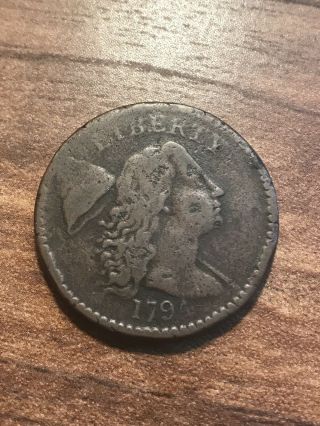 1794 Liberty Cap Large Cent Penny Rare Circulated