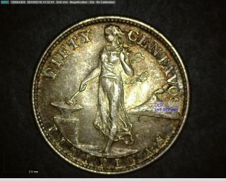 1944 - S Philippines - US,  Fifty 50 Centavos,  WWII Era - Coin 2