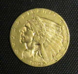 1925 Gold $2 1/2 Quarter Eagle Indian Head Bu