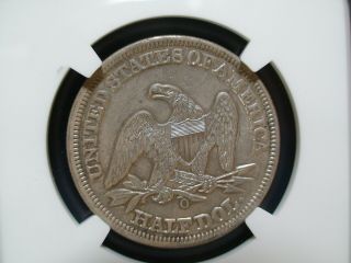 1858 O Seated Liberty HALF NGC AU58 SILVER 50C Coin PRICED TO SELL 3