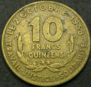 Guinea 10 Francs 1959 - Vf - 3031 ¤