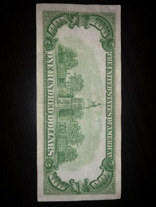 1934 $100 ONE HUNDRED DOLLAR BILL,  ST LOUIS - ISSUED 2