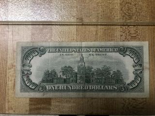 1969 I $100 One Hundred Dollar Bill Federal Reserve Minneapolis Low Number 2