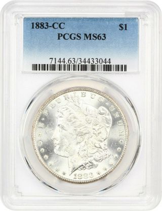 1883 - Cc $1 Pcgs Ms63 - Morgan Silver Dollar