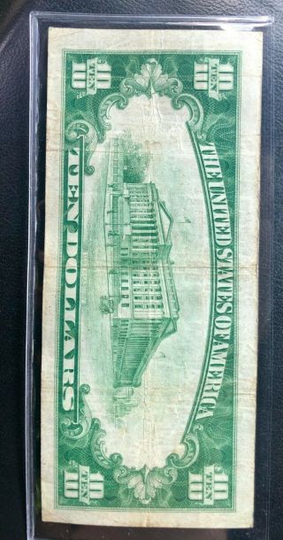 1929 $10 Merchants & Planters National Bank SHERMAN TX Texas Ch.  3159 2