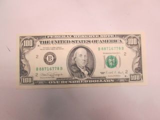 1990 Us $100 Federal Reserve Note