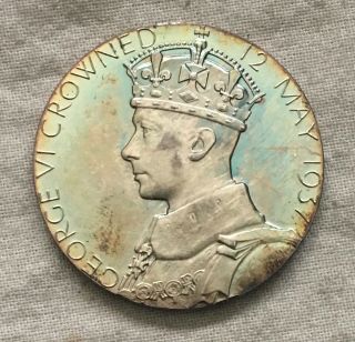 Great Britain.  Coronation Of George Vi & Elizabeth Official Silver Medal,  1937