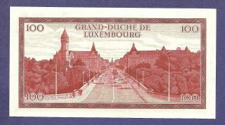 [AN] Luxembourg 100 Francs 1970 P56 UNC 2