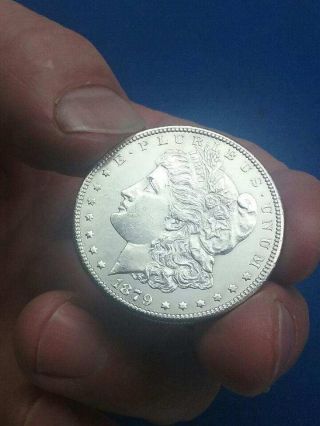 1879 - S Reverse Of 1878 Morgan Silver Dollar Rev Of 78 Scarce Coin,  Bright White