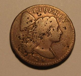 1794 Liberty Cap Large Cent Penny - Detail / Strong Date - 55su - 2
