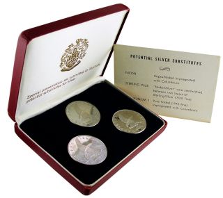 Gardiners Island 1965 3 - Coin Special Presentation Proof Set - Red Box/coa