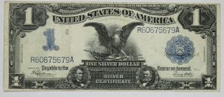 1899 $1 Silver Certificate Note Currency " Black Eagle " Fr.  236 Choice Vf,  (679a)