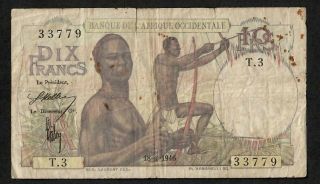 10 Francs From West Africa 1946
