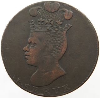 Barbados Penny 1788 Pineapple T25 431