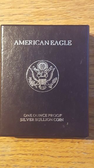 1994 P American Eagle One Ounce Proof Silver Bullion.  With & U.  S.