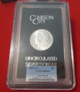 1883 - Cc Pcgs Ms64,  Gsa Hoard Morgan Silver Dollar Carson City Gem Mf - 2836