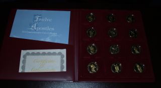 1997 12 Coin Set Marshall Islands $10 Brass Twelve Apostles Commemoratives