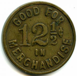 Reno,  Nevada Old Trade Token The Waldorf Good For 12 1/2 c In Merchandise 2