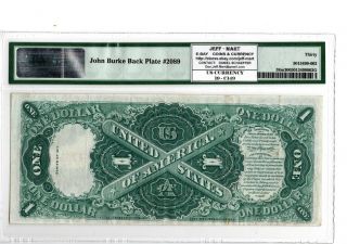 1917 $1 Legal Tender Note PMG 30 Fr 38m Mule Elliott/White 19 - C149 2