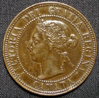 1901 Canada Large Cent Copper Coin Penny