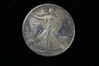1917 S Obv.  Walking Liberty Half Dollar In Strong Ef