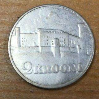 Estonia Standard Siver Coinage Coin 2 Krooni 1930