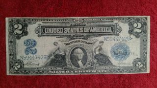 1899 $2.  00 Silver Certificate - Elliott - Burke F - 12