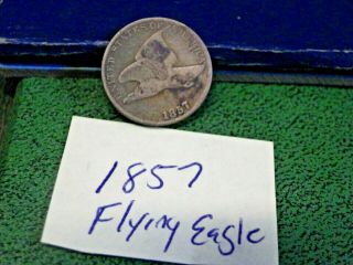 1857 - Flying Eagle Copper Penny - Cent 1¢ Us Coin - Small Cent