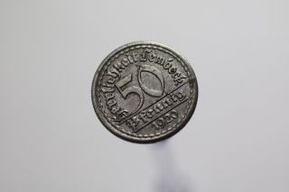 Germany War Money Token 50 Pfennig 1920 Lembeck A92 Rz7453
