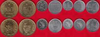 Argentina Set Of 7 Coins: 1 Austral - 100 Pesos 1957 - 1991 Xf - Unc