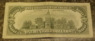 1977 100 DOLLAR STAR NOTE B00652435 VERY LOW SERIAL NUMBER RARE US BILL 2