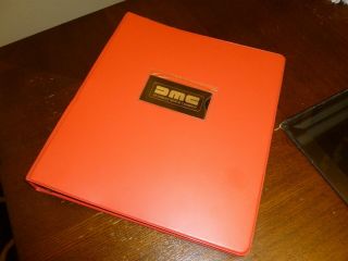 Red Delorean Motor Binder W/ Copies Of Bank Checks To Parts Suppliers,  More