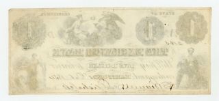1854 $1 The Exchange Bank - Hartford,  CONNECTICUT (Spurious) Note AU 2