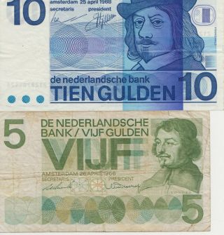 Netherlands 5 & 10 Gulden