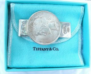 Tiffany & Co Heavy Sterling Silver Money Clip Has Pouch & Box