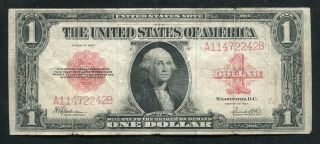 Fr.  40 1923 $1 One Dollar Red Seal Legal Tender United States Note Very Fine